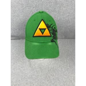 The Legend of Zelda Triforce‎ Green Flex Fit Baseball Hat Cap 2019 Nintendo WEAR